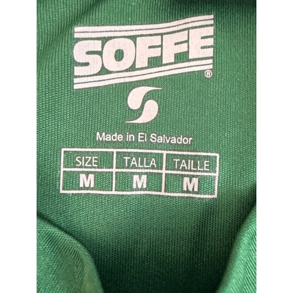 Soffe Athletic Soccer Shirt Green Size M Moisture Wicking Sports Tee - Picture 5 of 8
